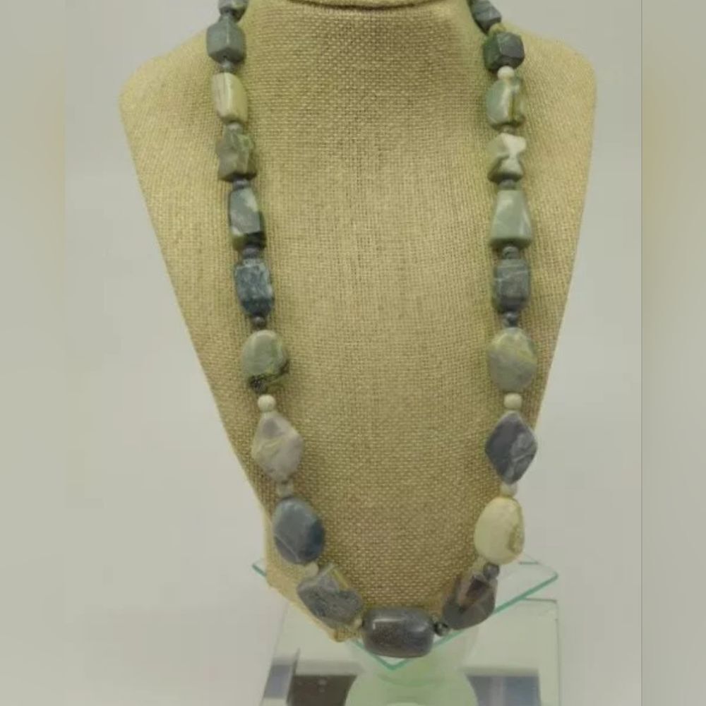 Desert Rose Trading 925 Jasper Graduated Necklace 133.8g
